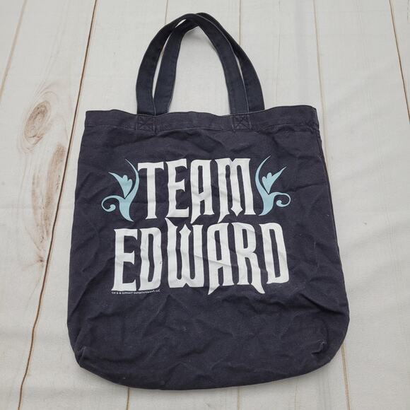 Team Edward Twilight Black Tote Bag - Picture 1 of 7